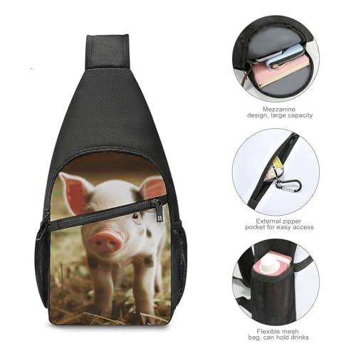 Smiling Sling Bag Casual Mochila Cruzada Unisex miniatura 5