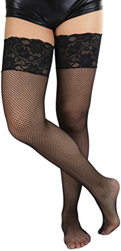 Image of ToBeInStyle Women's Thigh Highs With Smooth Silicone Lace