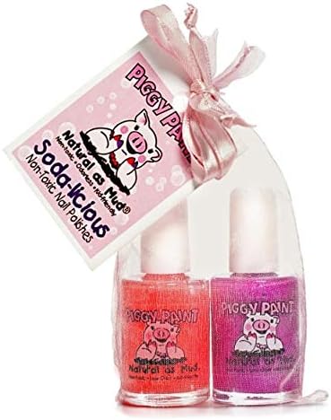 Soda-licous Kids Nail Varnish Set with 2 Children’s Nail Polishes