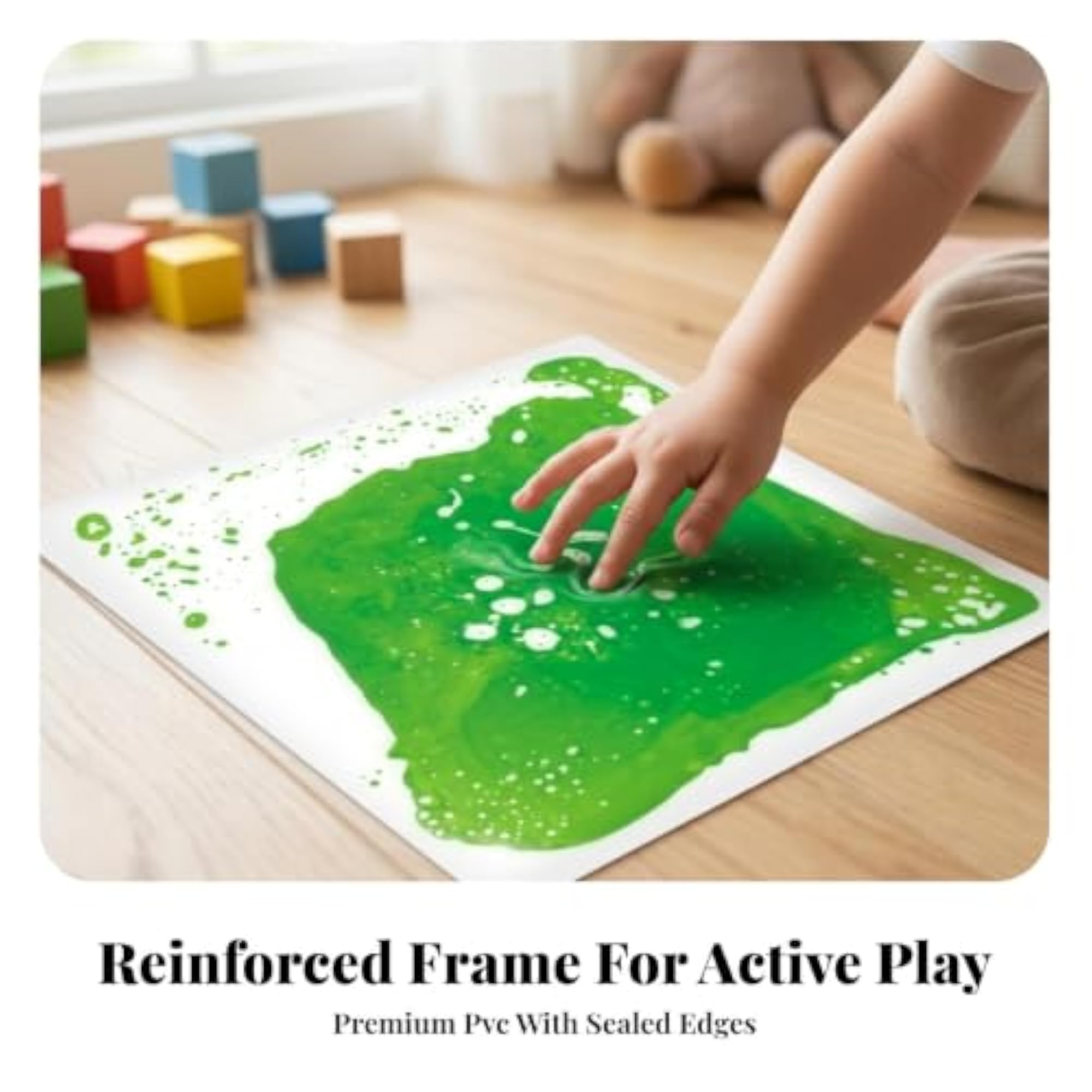Waterproof Interactive Floor Tile, Red Black