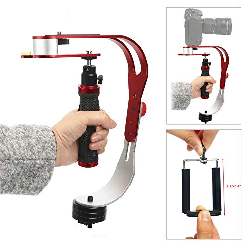 Yaekoo Handheld Video Camera Stabilizer Steadicam Steady for GoPro, Smartphone, DSLR, Camcorder, Canon