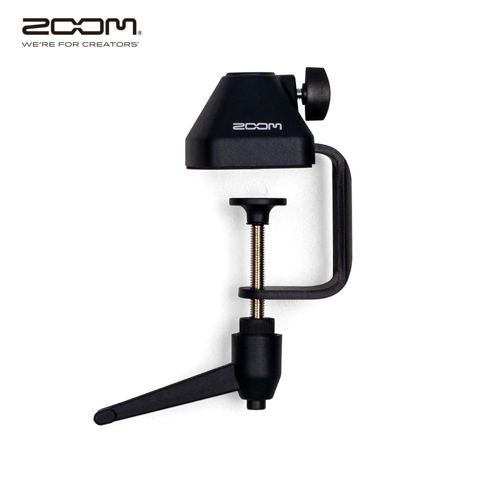 ZOOM ZMA-1 Desktop-Mikrofonarm für Broadcast, Podcast & Streaming – flexible Montage, leiser Betrieb, hohe Belastbarkeit, schwarz