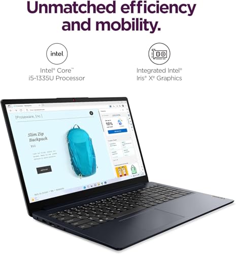 Image of Lenovo 15.6 inch FHD Touchscreen Business Laptop, 2026 Edition, 13th Gen Intel Core i5-1335U (10 Cores), 40GB RAM, 2TB SSD, Windows 11 with Office 365 for The Web