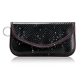 NGOKPYD Faraday Pouch for Car Keys | Carbon Fiber Signal Blocking Pouch | Keyless Entry Car Keys Case | RFID Blocker Bag for Car Security | Anti-Theft Remote Entry Keyless Protect (Large)
