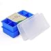 Ice Cube Trays, ULuck Silicone Large Ice Cube Trays with 2 Lids (2 Pack) - 8 Molds X 2 inch Big Ice Cubes Molds Stackable for Whiskey Cocktail and Any Drink - Keep Your Drink Cold For Longer - (Blue)
