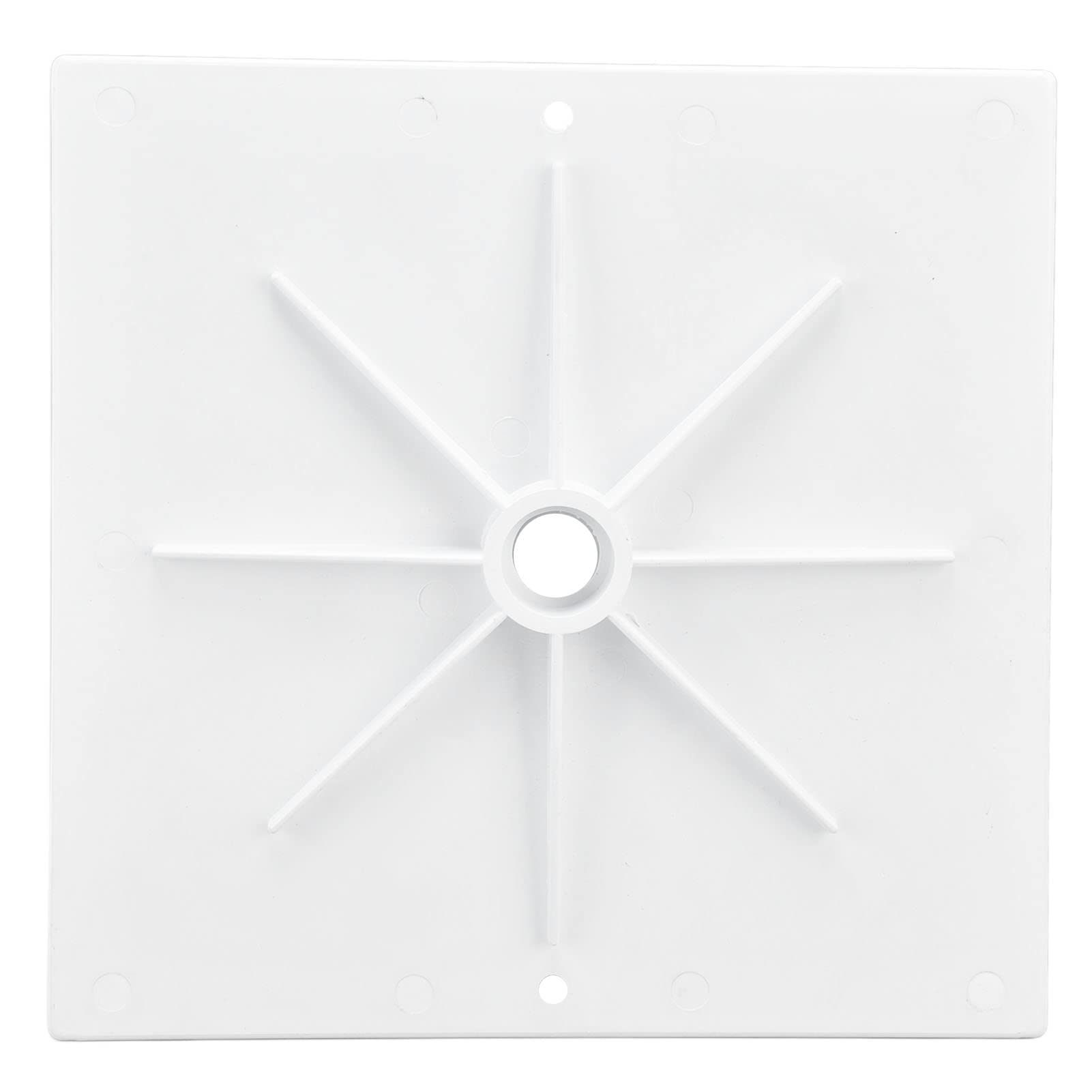 Cubierta de Skimmer de Piscina, 10 Pulgadas Skimmers Quadrate Repuesto de Tapa de Skimmer Cuadrado de Piscina Accesorios para Piscinas Enterradas y sobre el Suelo (2Pcs)