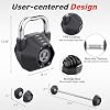 Tepemccu 4-in-1 Adjustable Kettlebell, 5.88-45lbs Kettlebells Weight Set, Adjustable Weight Kettlebell Used as Dumbbell, Barbell for Home Gym Full Body Workout