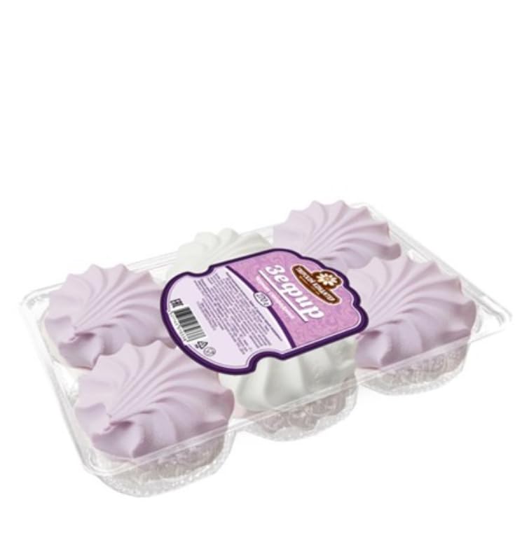 Zefir TK Schaumzuckerware mit schwarzem Johannisbeergeschmack Schaumzucker-Süßigkeit 270g