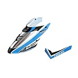 Blade Complete Blue Canopy w/Vertical Fin: nCP X BLH3318A