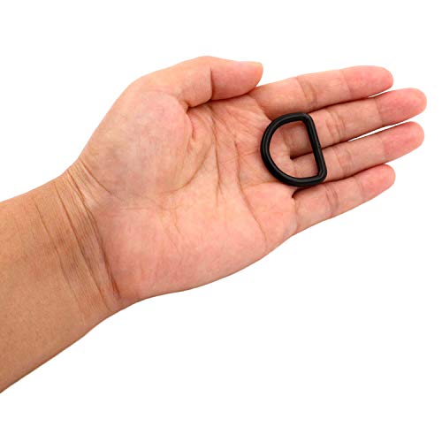 Generic Metal Black D Ring Buckle 1" Inside Diameter Loop Ring For Strap Keeper Pack Of 20 #TOP3