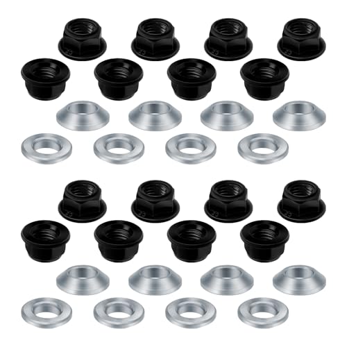 Image of 16pcs M10x1.25 Lug Nuts Flat Tapered for Yamaha Banshee 350 Raptor 350 Warrior 350 Grizzly 600 Raptor 660R for Honda ATC200X TRX250EX TRX400EX for Kawasaki Bayou 220 250 300 for Suzuki Kingquad