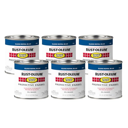 Image of Rust-Oleum Stops Rust Brush On Protective Enamel Paint, Gloss Royal Blue
