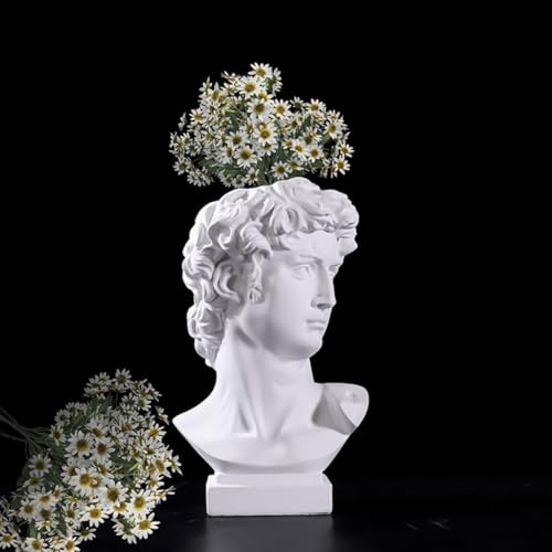 Support fleurs et pinceaux David 25 cm en résine premium sculptée - 8