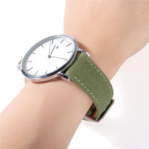 Bracelet de montre en cuir véritable et nylon 22mm pour sublimer votre style