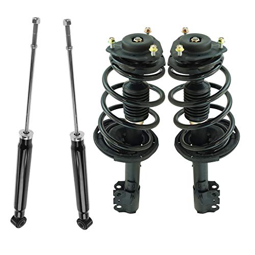 Image of TRQ Front and Rear Complete Strut Assembly & Shock Absorber Kit Complete Strut & Coil Spring Assembly Compatible with 2011-2014 Toyota Sienna