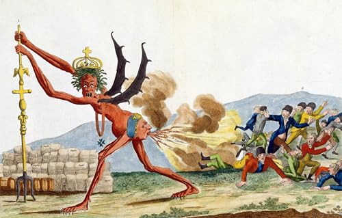 Lienzo artístico con la célebre caricatura de Jacques Louis David para decoración de paredes