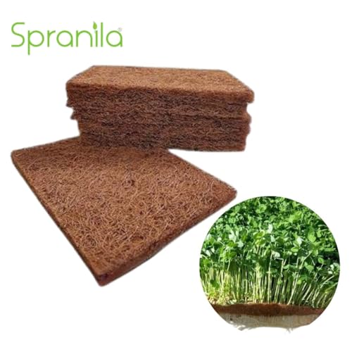 Image of Coco Coir Micro Green Sheet 10 * 20 (Pack of 2)| Coconut Coir Hydroponic Grow Mat |Woven Coco Fiber Growing Pad for Microgreens & Wheatgrass