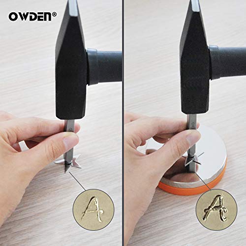 Image of OWDEN Professional Steel Bench Block（No Rebound), Metal Bench Block for Jewelry Stamping Tool,(Diameter: 3 Inches, Height: 3 /4 Inch) Steel Part: Mirror Polishing with Chrome Plating.