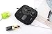 Patu Mesh Travel Toiletry Bag, Transparent Standing Pouch, Portable Shaving Washing Kits Organizer, Personal Care Trip Case, Pack of 2 (Size S), Black