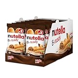 Nutella B-Ready, 32 Snack Dolci, Croccante Cialda di Pane con un Cremoso Ripieno di Nutella, 16 Confezioni