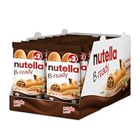 Nutella B-Ready, 32 Snack Dolci, Croccante Cialda di Pane con un Cremoso Ripieno di Nutella, 16 Confezioni