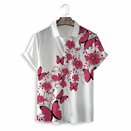 Chemise de plage pour hommes à manches courtes idéale pour les vacances et fêtes