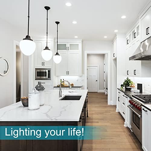 GU10 LED Bulbs 5W, Cool White 6500K Spotlight Bulb Equivalent 40W Halogen Light Bulb, 450LM Daylight Energy Saving Lamps, 120 Degree Wide Beam Angle Non Dimmable LED Light Bulbs, Pack of 10