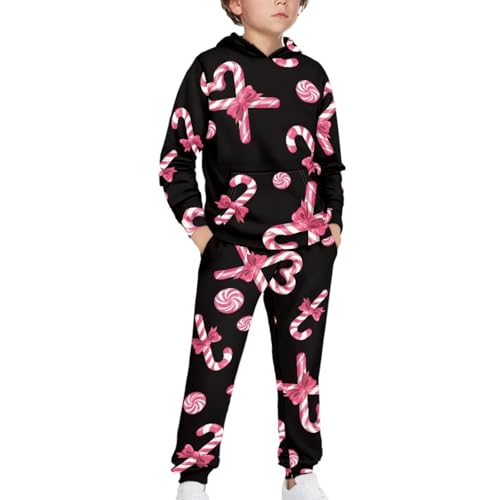 Youth Hoodie Pullover Sweatshirts 2024 Trendy Colorful Vibrant Sweatpants Set Youths Winter Fall Spring Wear3