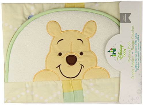 Disney Winne The Pooh Plush Baby Decor Diaper Stacker Yellow