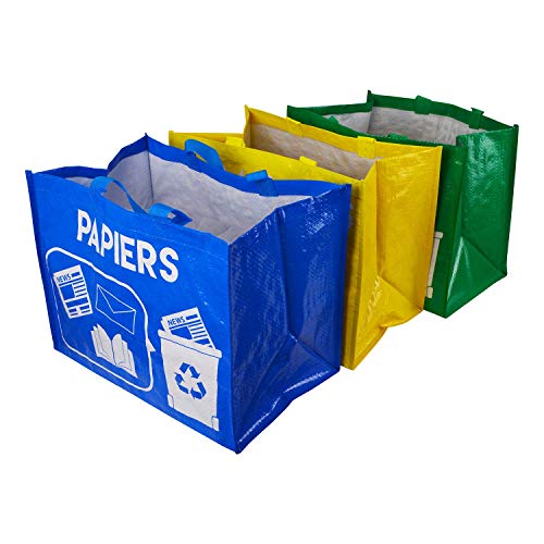 MATEXA Lot de 3 Sacs de tri sélectif...