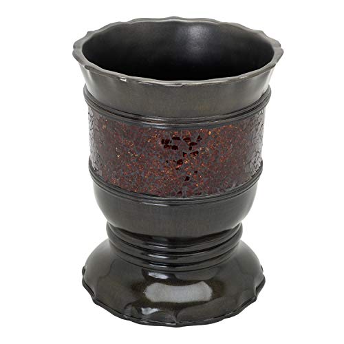 Zenna Home, India Ink Prescott Waste Basket, Bronze wastebaskets