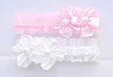 Color rosa y blanco Pack de 2 diademas para bebé. Envío GRATIS 72h