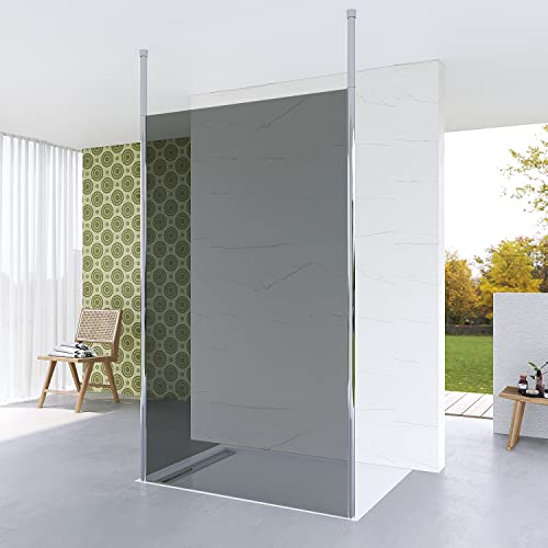 Freistehende Duschtrennwand – 10 Mm Sicherheitsglas, 140 X 200 Cm