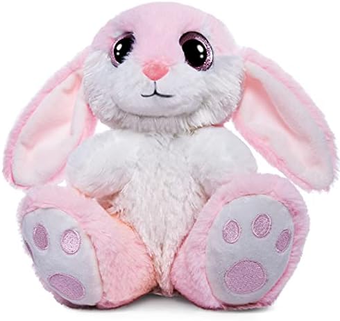 HO-EF Easter Bunny Stuffed Animal, 8.5" Easter Bunny Plush with Floppy Ears, Machine Washable& Softness, Rabbit Toys for Girls Boys Kids Babies Great Easter Gifts Decorations