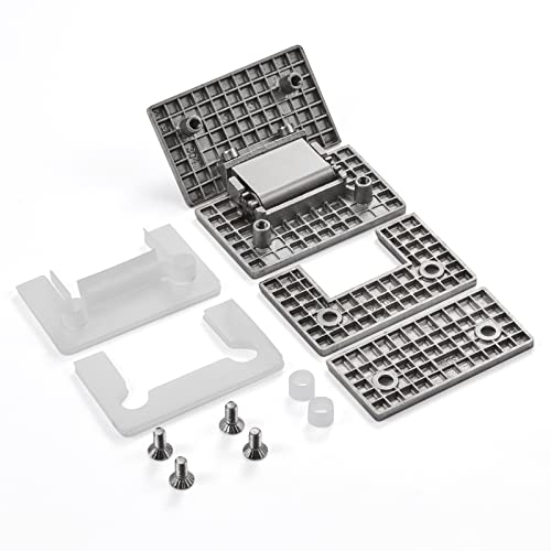 Ranbo Heavy Duty Shower Glass Door Hinge, Solid One-Piece Precision Cast with 5mm Thick 304 Stainless Steel, Modern Style - Image 4