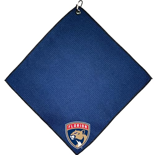 Team Golf NHL Florida Panthers Microfiber Golf Towel, 15x15 (Multicolor)