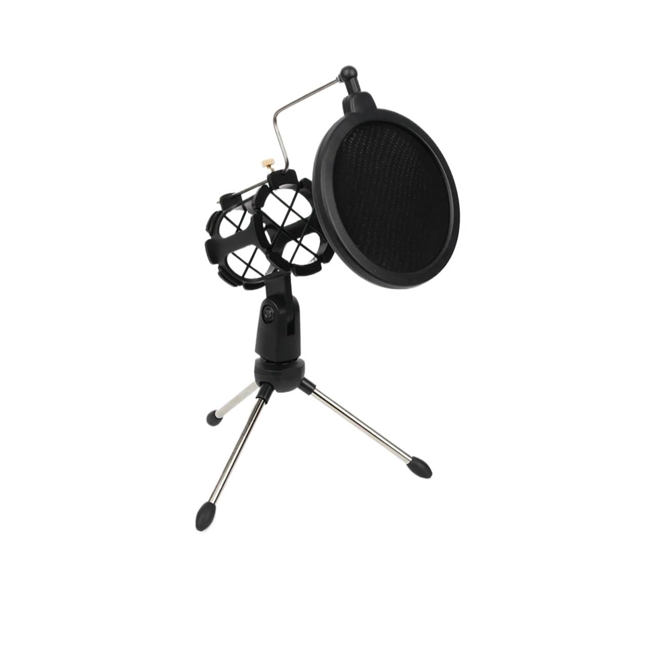 Mikrofonständer Tisch Verstellbarer Desktop-Stativständer Studio(Color1 2pcs)