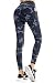 FETY Women's High Waisted Pattern Leggings Full-Length Yoga Pants with Pockets, Tummy Control Workout 4 Way Stretch Pants for Women Girls