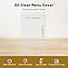 HeyJiaYu 30 Pack Menu Cover All Clear Vinyl 8.5
