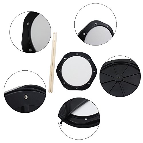Mowind Drum Practice Pad 10 Inch Tunable With Drumsticks Carrying Bag #TOP6