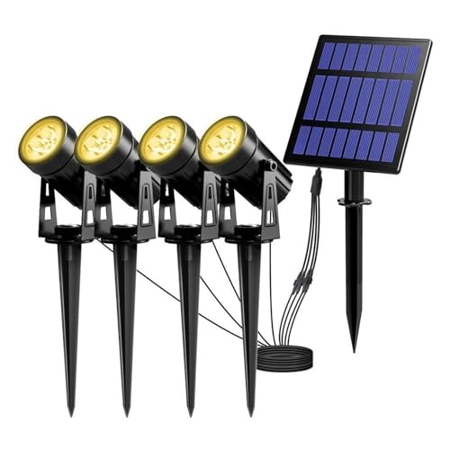 Lampe solaire étanche à l'extérieur IP65 DELURA avec projecteurs solaires à LED pour allée de pelouse