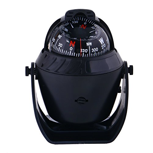 WINOMO Car Compass Ball Dashboard Electronic Digital Navigation Compass for Boat Caravan Truck