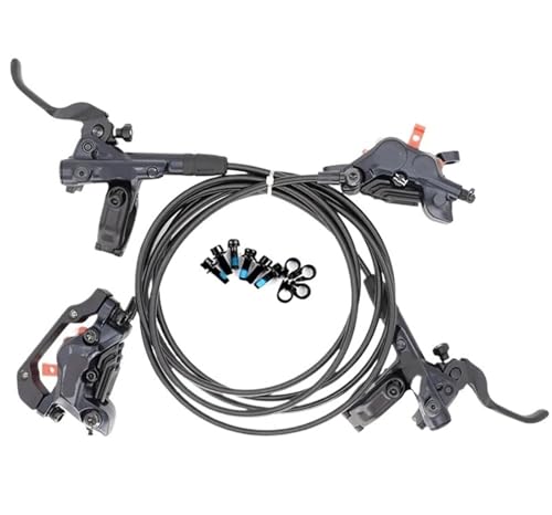 YNKJFOD Compatible con Freno De Disco Hidráulico For Bicicleta De Montaña Shimano SLX M7100 De 2 Pistones/M7120 De 4 Pistones (Izquierdo Y Derecho)(M7120 Resin)