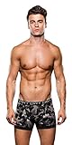 BACI Envy/Large Grau Logo Elasti Camo niedrigen Boxer