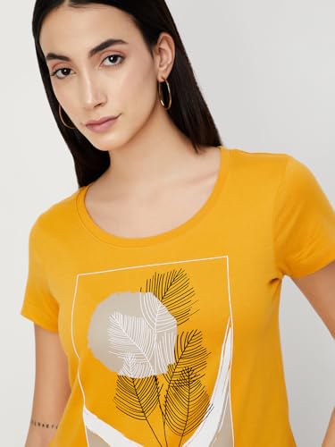 Image of Max Women's Cotton Regular Fit Graphic Printed T-Shirt - Pack of 2