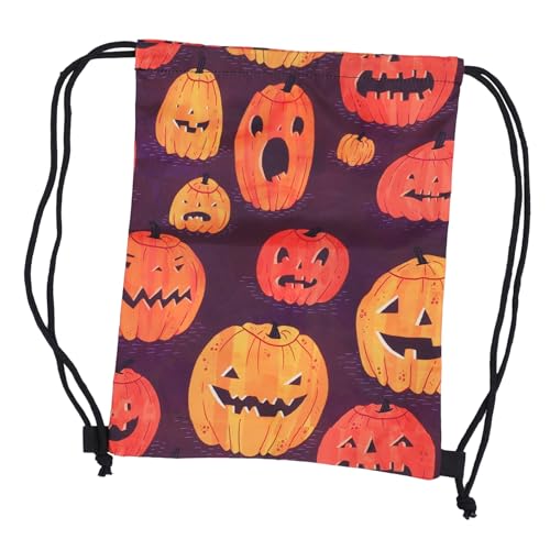 Sac à cordon Halloween citrouille étanche en lot de 2 pour bonbons