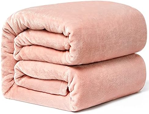 Hansleep Fleece Blanket Sofa Throw Extra Large, Lilac Throw Fluffy Soft Blanket for Bed Settees Couch King Size, 270x230cm