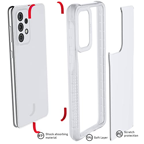 Image of Ghostek COVERT Clear Galaxy A33 5G Case Premium Shock-Absorbent Protective Phone Cover Screen and Camera Lens Protection Shockproof Heavy Duty Bumper Designed for 2022 Samsung A33 5G (6.4inch) (Clear)