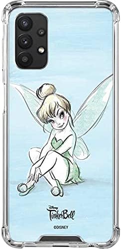 Skinit Funda transparente compatible con Galaxy A32 5G Diseño de boceto de Disney Tinker Bell con licencia oficial