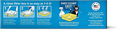 Jonny Cat Heavy Duty Jumbo Tear-Resistant Litter Box Liners, 5 Count #TOP5